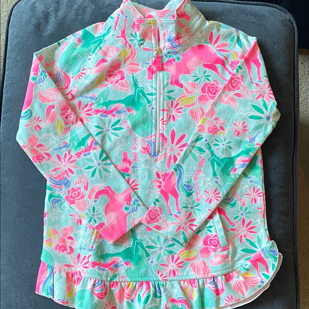 Lilly Pulitzer Mini Popover Long Sleeve Sweatshirt- Magical Mary pattern